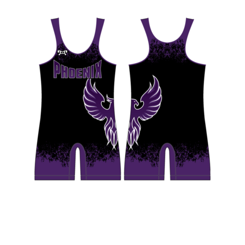 Phoenix Wrestling Club Black Men's Singlet