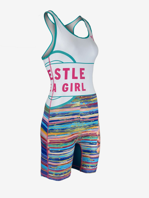 Wrestle Like A Girl Birthday Women's Singlet - Image 5