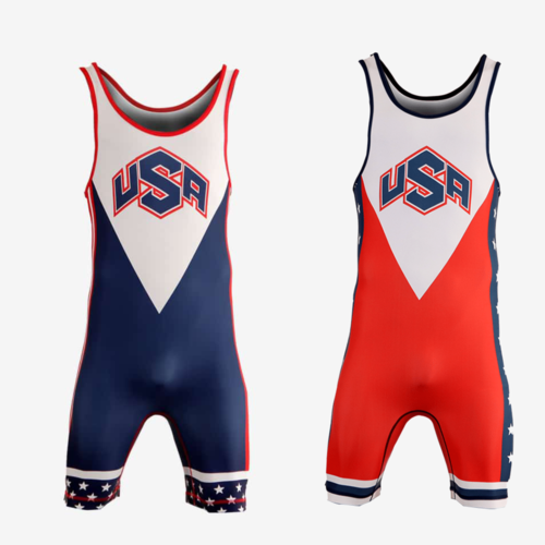 USA STARS & STRIPES Singlet Combo