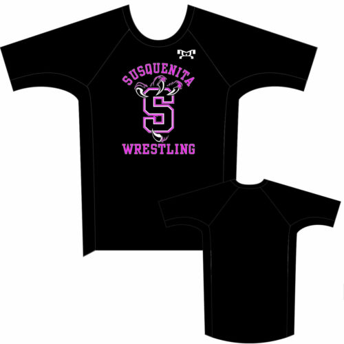 Susquenita Wrestling Men's Pink Logo Compression Shirt