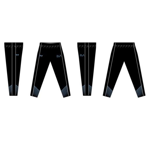 Roundtree Sublimated Black Tapered Pants