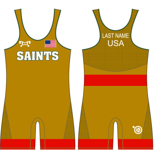 Briarcrest Christian School  Red Custom Singlet