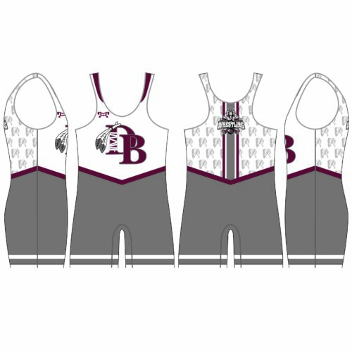 DOBYNS BENNETT WRESTLING White Custom Singlet