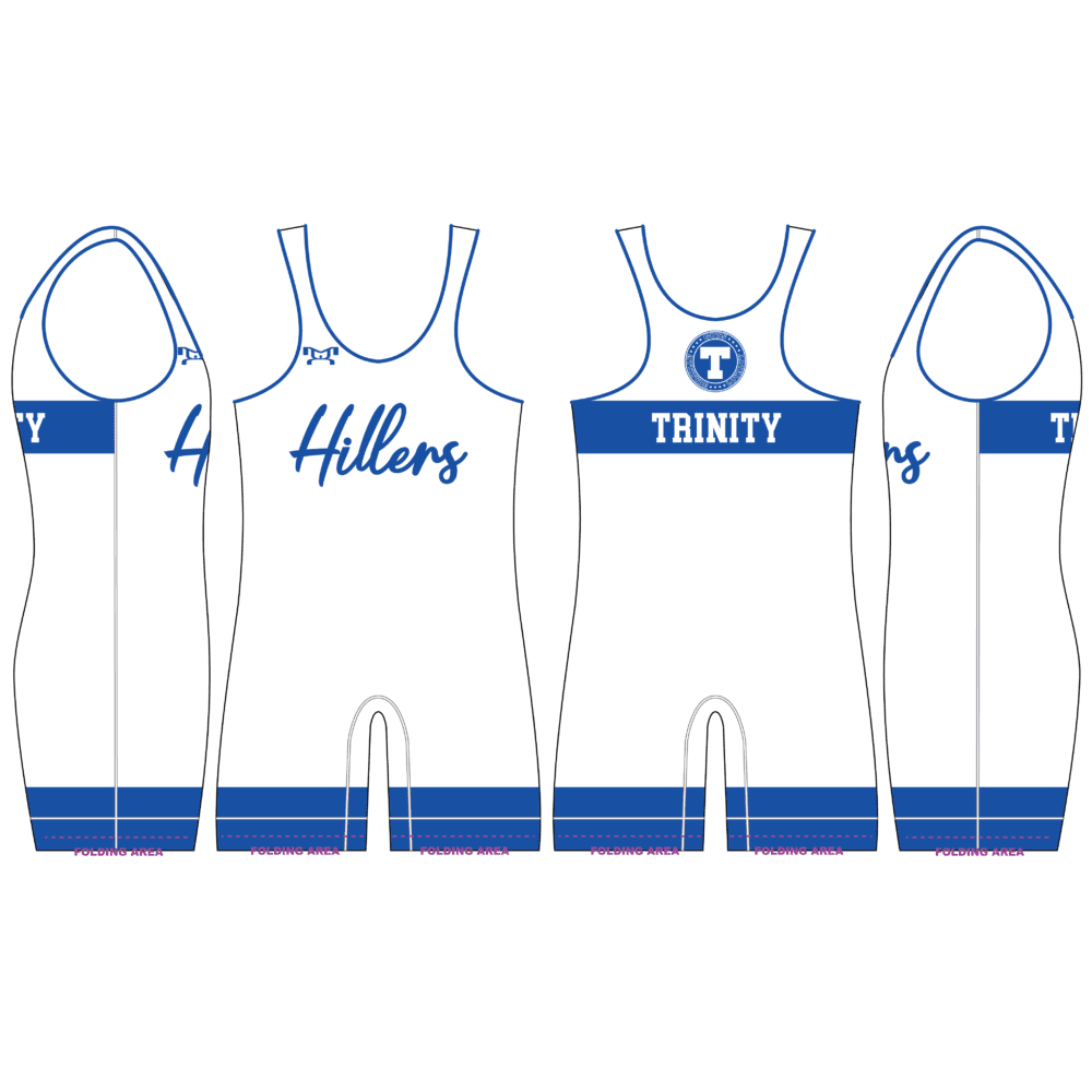 Trinity Wrestling White Wrestling Singlet MyHOUSE Sports Gear