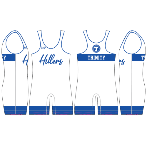 Trinity Wrestling White Wrestling Singlet