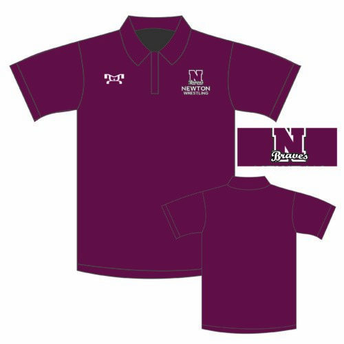 Newton High School Custom Wrestling Polo Shirt