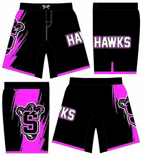 Susquenita Wrestling Custom Pink Fight Shorts