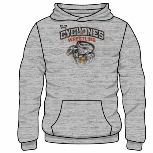 Elizabethton Sublimated Decal Grey Hoodie