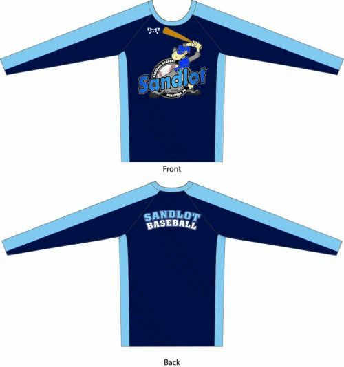 sandlot Baseball Custom Long Sleeve Compression Shirt