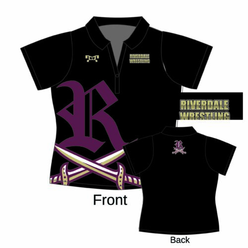 Riverdale High School Black Custom Women's Polo Shirt