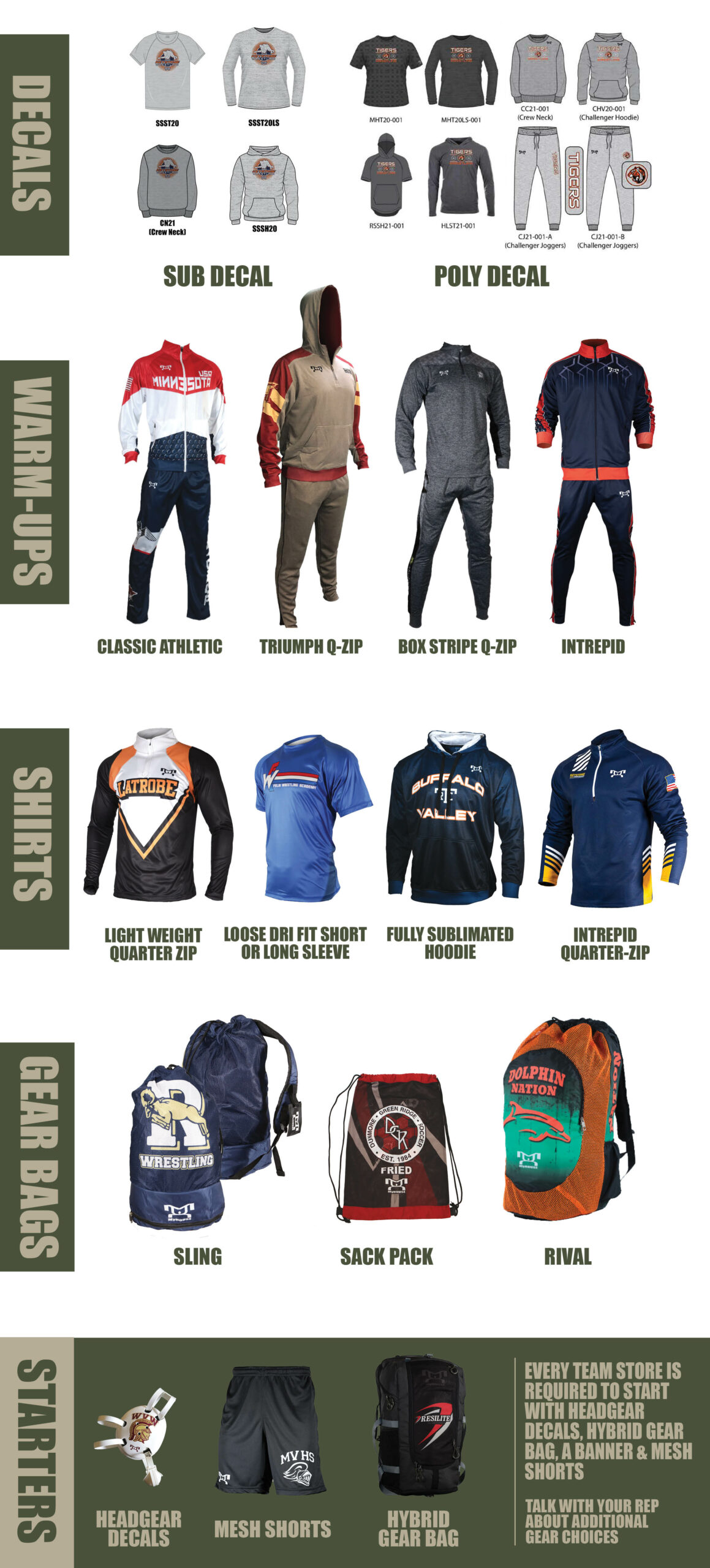 CREATE YOUR TEAM GEAR CREATE YOUR TEAM GEAR