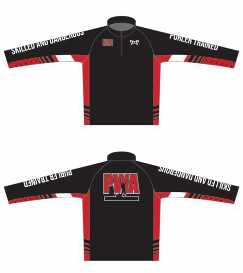 Purler Wrestling Academy Custom Red Intrepid 1/4 Zip