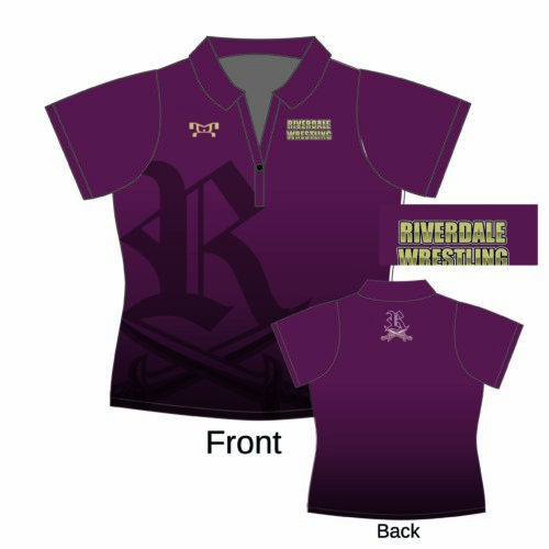 Riverdale High School Maroon Custom Women's Polo Shirt