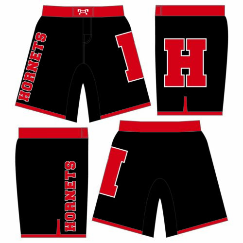 Honesdale Jr High Team Store Custom Black  Fight Shorts