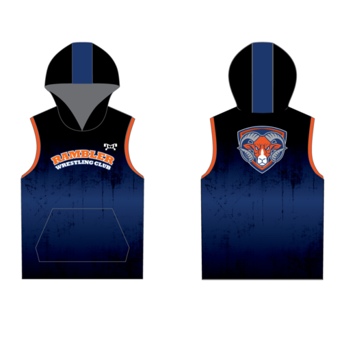 Rambler Wrestling club Sleeveless Sublimated Hoodie  2023