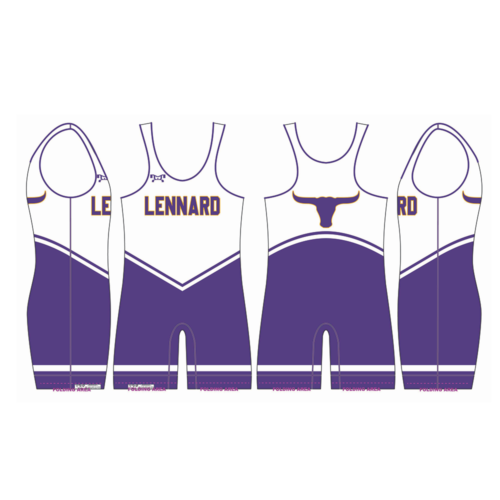 Lennard Wrestling Custom  Men's Singlet 2