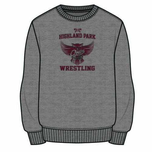 Highland Park High School Sublimated Grey Crewneck
