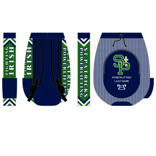 St. Patricks Powerlifting Sublimated Custom Gear Bag