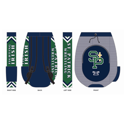 St. Patricks Wrestling Sublimated Custom Gear Bag
