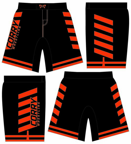 Corry Wrestling Custom Fight Shorts