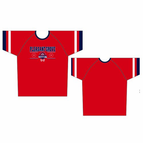 Pleasant Grove Dri-Fit Red T-Shirt