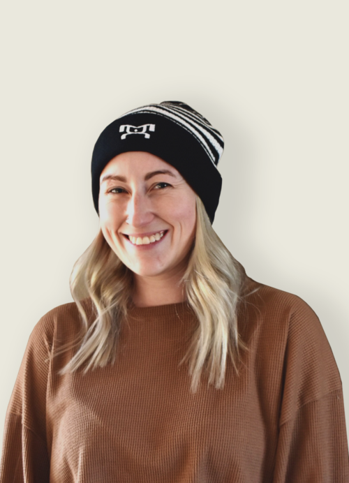 MyHOUSE Black & White Striped Beanie
