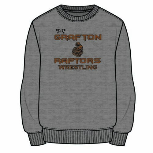Grafton Wrestling Club Sublimated Decal Grey Crewneck