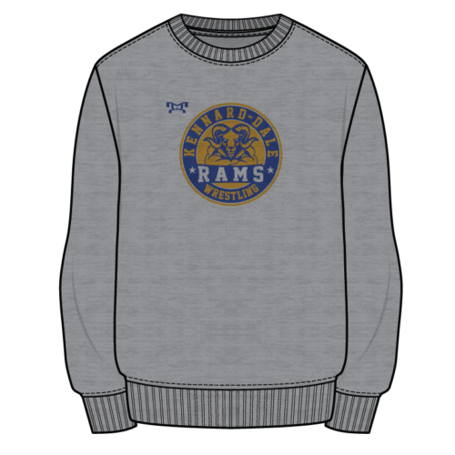 KENNARD-DALE Sublimated Decal Grey Crewneck 2024