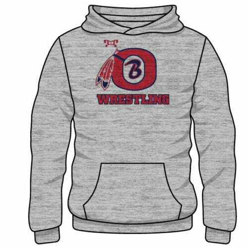 Octorara Custom Sublimated Decal Grey Hoodie
