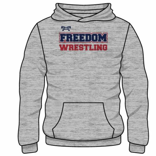 Freedom Wrestling Club Custom Sublimated Decal Grey Hoodie