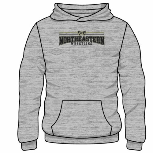 Northeastern High School Custom Sublimated Decal Grey Hoodie