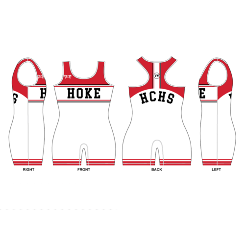 Bucks Wrestling Women's White Custom Singlet