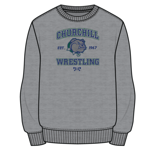 Churchill Sublimated Decal Grey Crewneck 2024