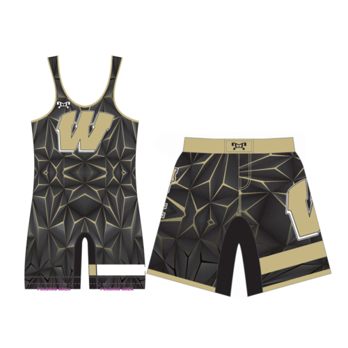 Warren Wrestling Men's Singlet & Fight Shorts Combo