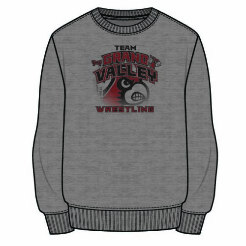 Team Grand Valley Sublimated Decal Grey Crewneck