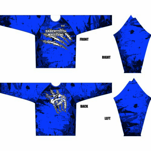 Sabertooth Wrestling Club  Long Sleeve Dri-Fit