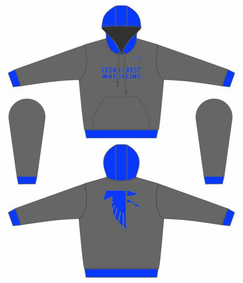Cedar Crest Sublimated Grey Hoodie