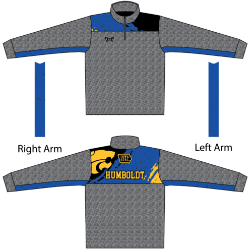Humboldt Girls Heathered Quarter Zip  (Heathered fabric may vary in color & texture)