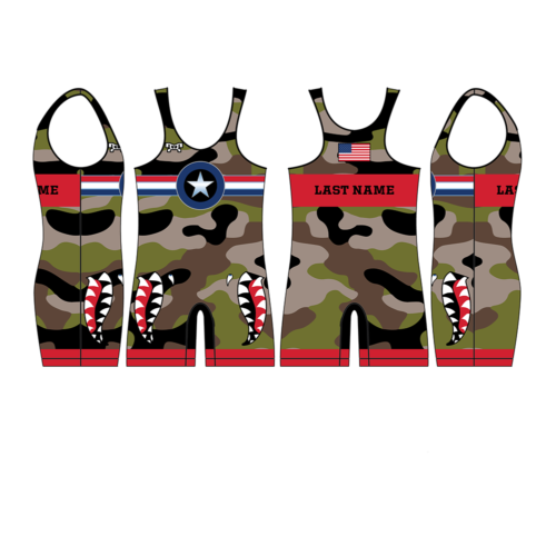 McQuaid HS Men's Red Camo Singlet