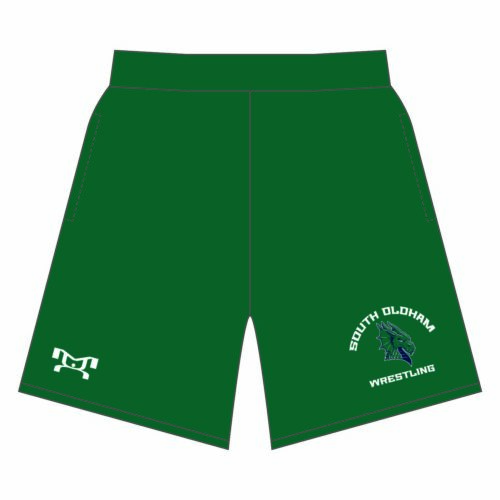 South Oldham Wrestling Custom Green Mesh Shorts