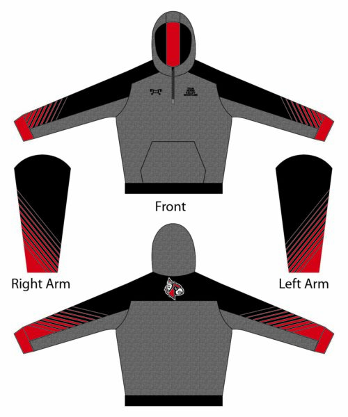 Team Grand Valley Custom Quarter Zip Hoodie