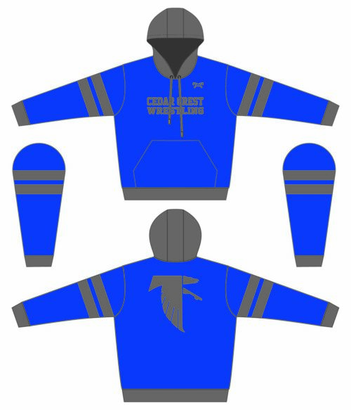 Cedar Crest Sublimated BLUE Hoodie