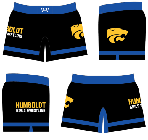 Humboldt Girls Women's Custom Micro Peach Fight Shorts 2024