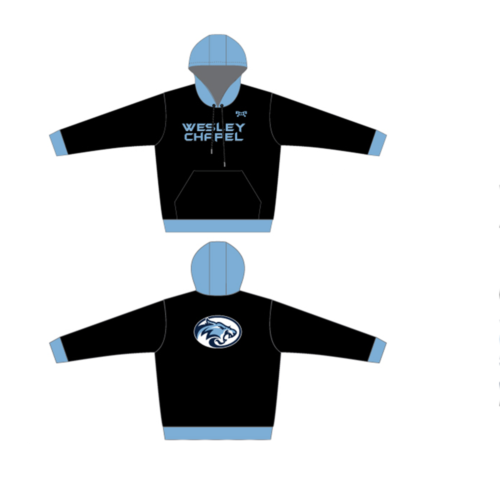 Wesley Chapel Black Sublimated Hoodie