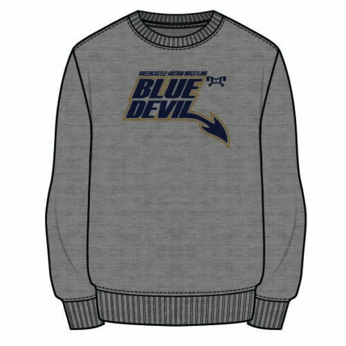 Greencastle-Antrim Wrestling Club Sublimated Decal Grey Crewneck