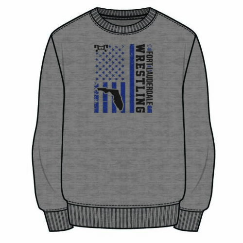 Fort Lauderdale High School Sublimated Decal Grey Crewneck
