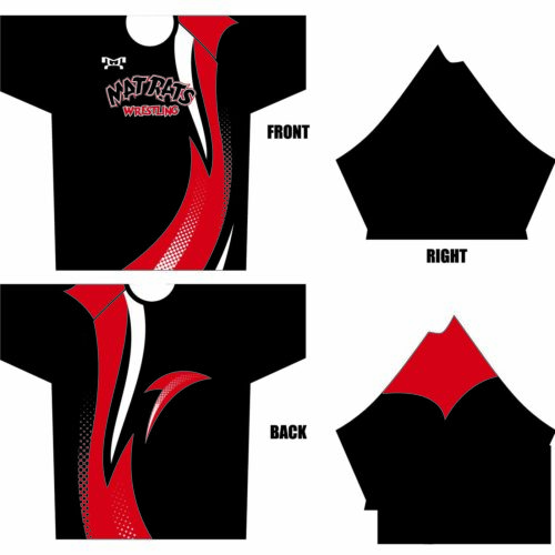 Mat Rats Wrestling  Sublimated Dri-Fit T-Shirt