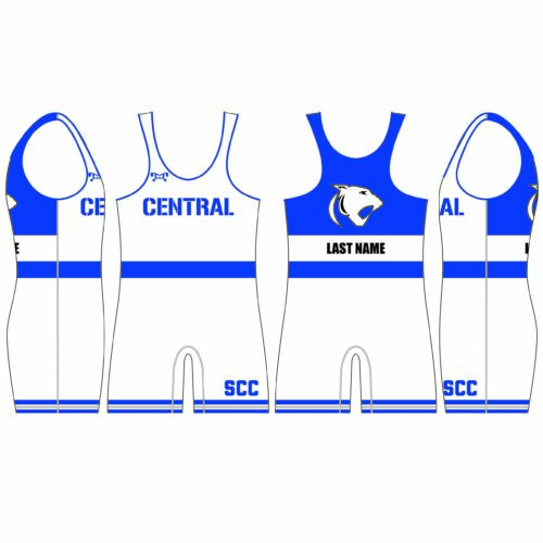 St. Croix Central White Custom Men's Singlet