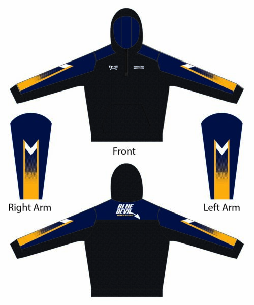 Greencastle-Antrim Wrestling ClubCustom Quarter Zip Hoodie