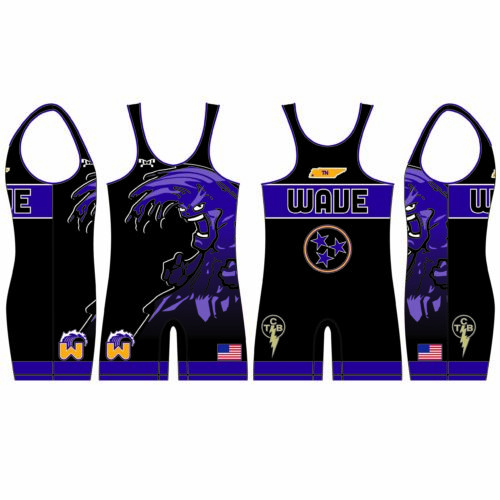 Wave Wrestling Men's Singlet 2